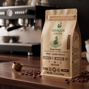 Roasted Coffee Ground, Robusta 80% and Arabica 20%. Blended 340G