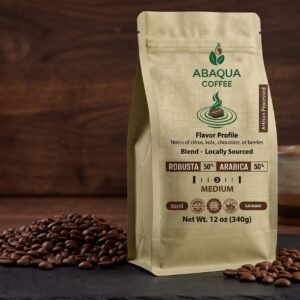 Roasted Coffee Ground, Robusta 50% and Arabica 50%. Blended 340G