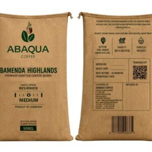 Roasted Coffee Whole Beans, Robusta 100%.  Single Origin 50kg